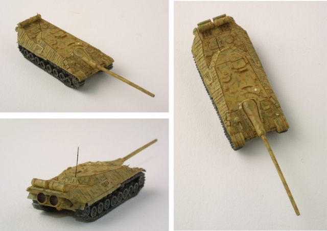 戦車 オリオール 食玩模型 Bタイプ3方向から